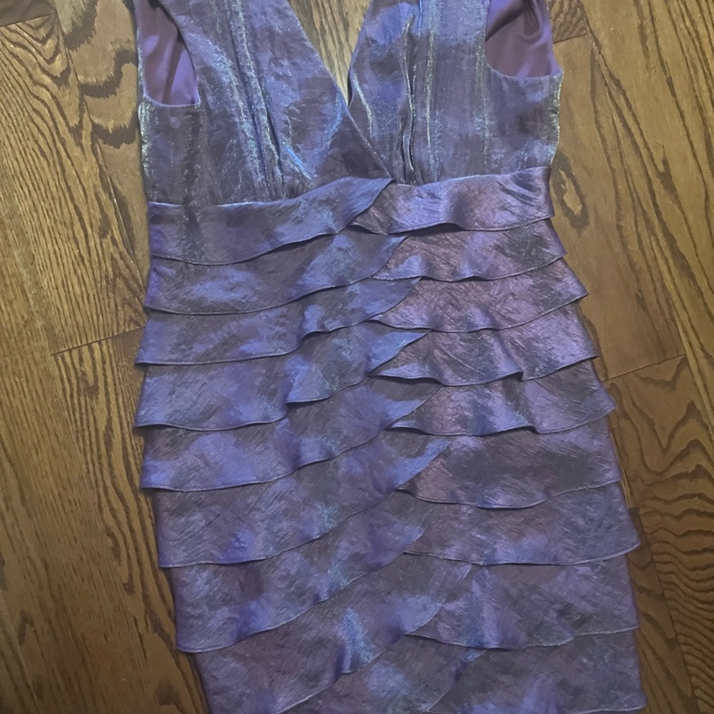 London Times Purple Bodycon Cocktail Dress size 10